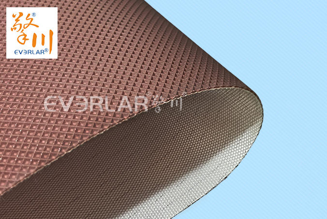 PU輸送帶咖啡色鉆石紋耐磨防滑食品烘焙輸送機(jī)聚氨酯傳送帶廠家