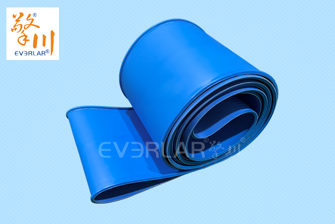 PU輸送帶加導(dǎo)條耐磨耐油食品級藍色啞光傳送帶食品包裝生產(chǎn)線皮帶