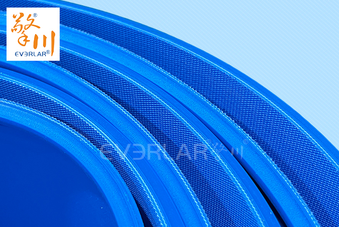 PU輸送帶加導(dǎo)條耐磨耐油食品級藍色啞光傳送帶食品包裝生產(chǎn)線皮帶