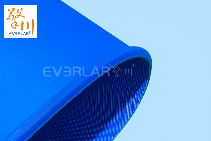 PU輸送帶加導(dǎo)條耐磨耐油食品級藍色啞光傳送帶食品包裝生產(chǎn)線皮帶